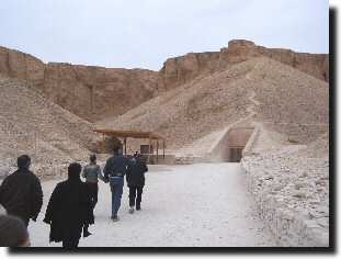 Entre  de la tombe de Mrenptah, valle des Rois.